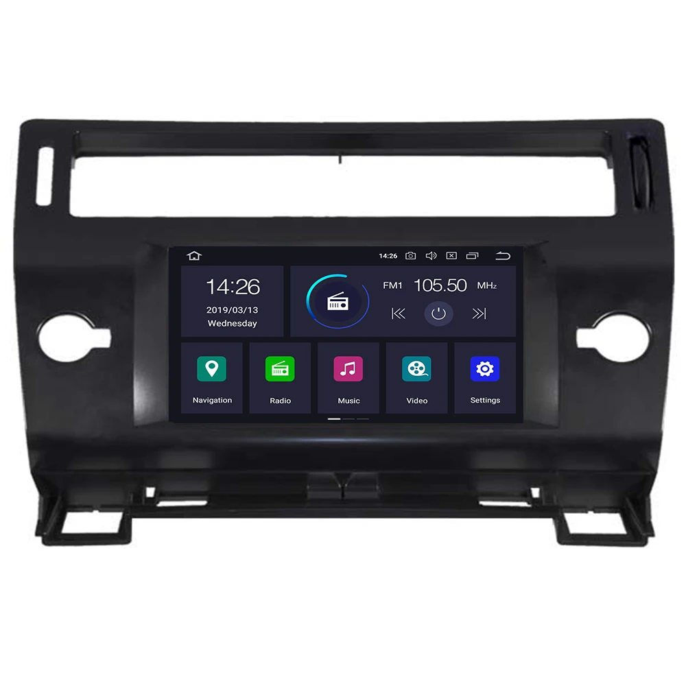 Android 10 автомобильный dvd-плеер GPS ГЛОНАСС Navi для Citroen C4 C-Triomphe C-Quatre 2005 2006 2007 2008 2009