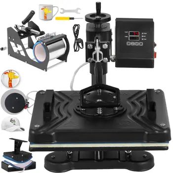 Heat Press 12 X 15 Inch 5 in 1 Digital Multifunctional Sublimation Heat Press Machine for T Shirts Hat Mug Cap Plate
Heat Press 12 X 15 Inch 5 in 1 Digital Multifunctional Sublimation Heat Press Machine for T Shirts Hat Mug Cap Plate