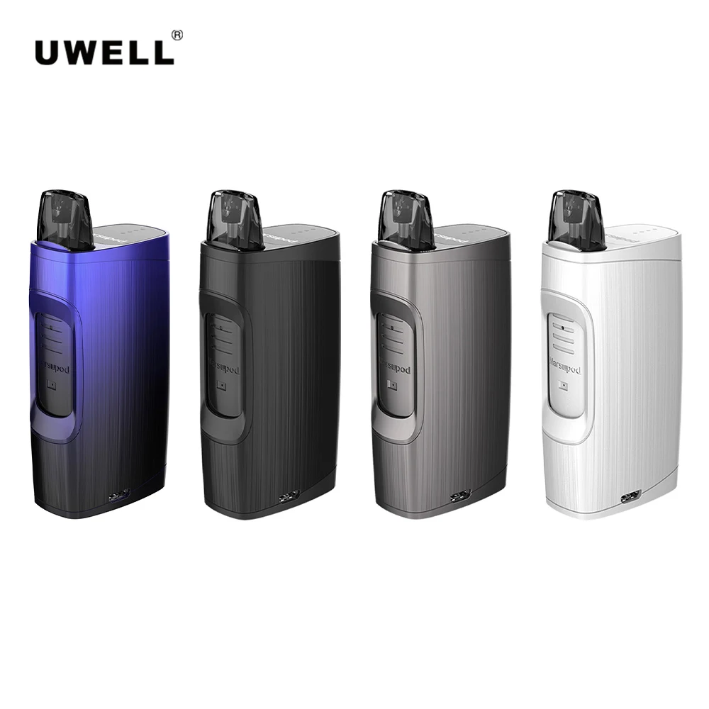 

Original Uwell MarsuPod PCC Kit 150mAh Battery 11W 1.3ml refillable pods with 1000mah Charging Case Vape Pod System Kit