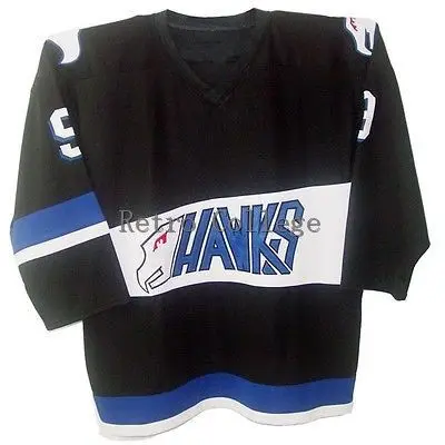 Adam Banks #9 Hawks Retro throwback Hockey Jersey Embroidery Stitched Customize any number and name
Adam Banks #9 Hawks Retro throwback Hockey Jersey Embroidery Stitched Customize any number and name
