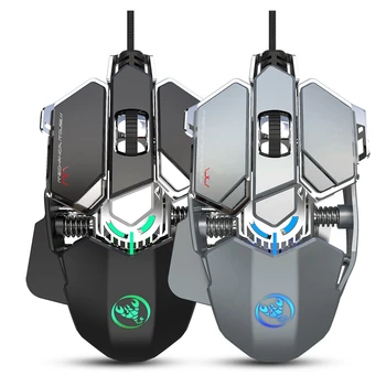 HXSJ New J600 Eat Chicken Mechanical Gaming Mouse 6400DPI 9-Key Programmable Wired Mouse Breathing Backlit for PC Laptop
HXSJ New J600 Eat Chicken Mechanical Gaming Mouse 6400DPI 9-Key Programmable Wired Mouse Breathing Backlit for PC Laptop