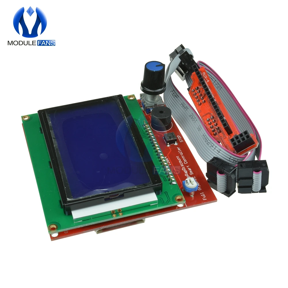 Smart Parts RAMPS 1.4 Controller Panel LCD 12864 Display Monitor Motherboard Blue Screen Module 3D Printer Control For Arduino
Smart Parts RAMPS 1.4 Controller Panel LCD 12864 Display Monitor Motherboard Blue Screen Module 3D Printer Control For Arduino