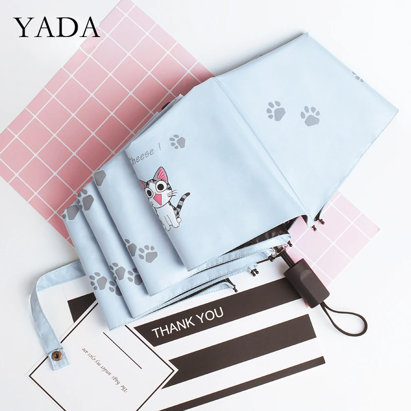 YADA 2020 INS New Lovely Cartoon Cat Pattern 3-Folding Umbrella Rain UV Fold Umbrella For Women Man Windproof Umbrellas YS200181
YADA 2020 INS New Lovely Cartoon Cat Pattern 3-Folding Umbrella Rain UV Fold Umbrella For Women Man Windproof Umbrellas YS200181
