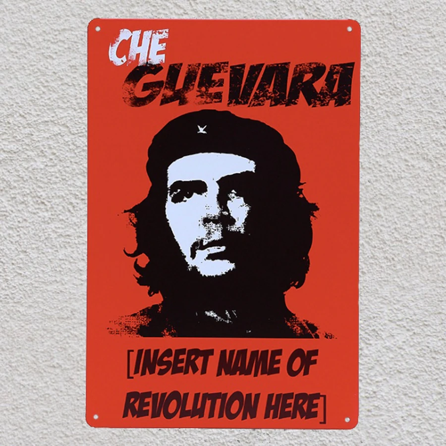 Фото 1 piece Che Guevara Revolution Tin Plate Sign wall Room man cave Decoration Art Dropshipping Poster metal | Дом и сад