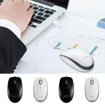 

Logitech Mouse M100R mouse 1000dpi USB Wired optical mouse for Mac laptop pc gaming mouse gamer Office Portable Mice Black