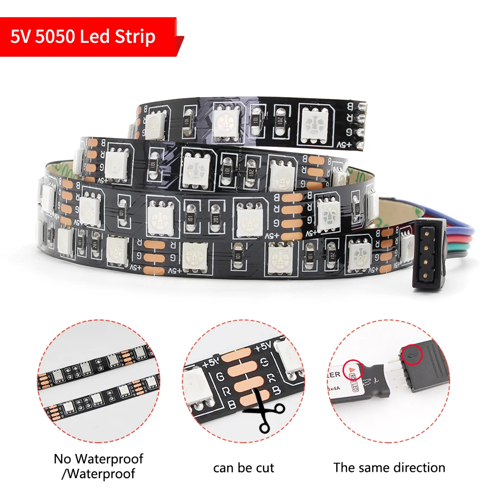 DC 5V USB RGB LED Strip Lights,Bluetooth Controller RGB Strip,SMD 5050 Waterproof 1M-5M Controller Ambilight Remote TV Backlight
DC 5V USB RGB LED Strip Lights,Bluetooth Controller RGB Strip,SMD 5050 Waterproof 1M-5M Controller Ambilight Remote TV Backlight