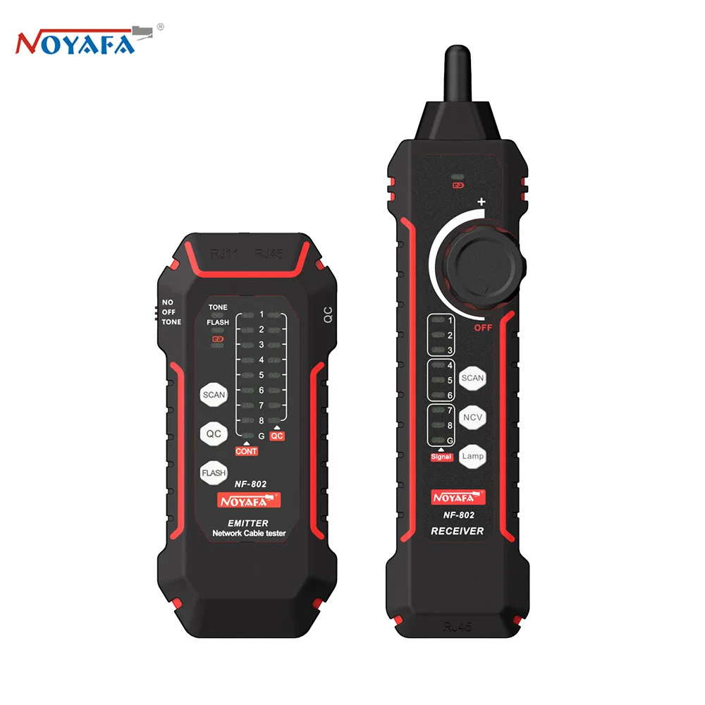 

Noyafa NF-802 High Quality RJ11 RJ45 Cat5 Cat6 Telephone Wire Tracker Tracer Toner Ethernet LAN Network Cable tester Line Finder