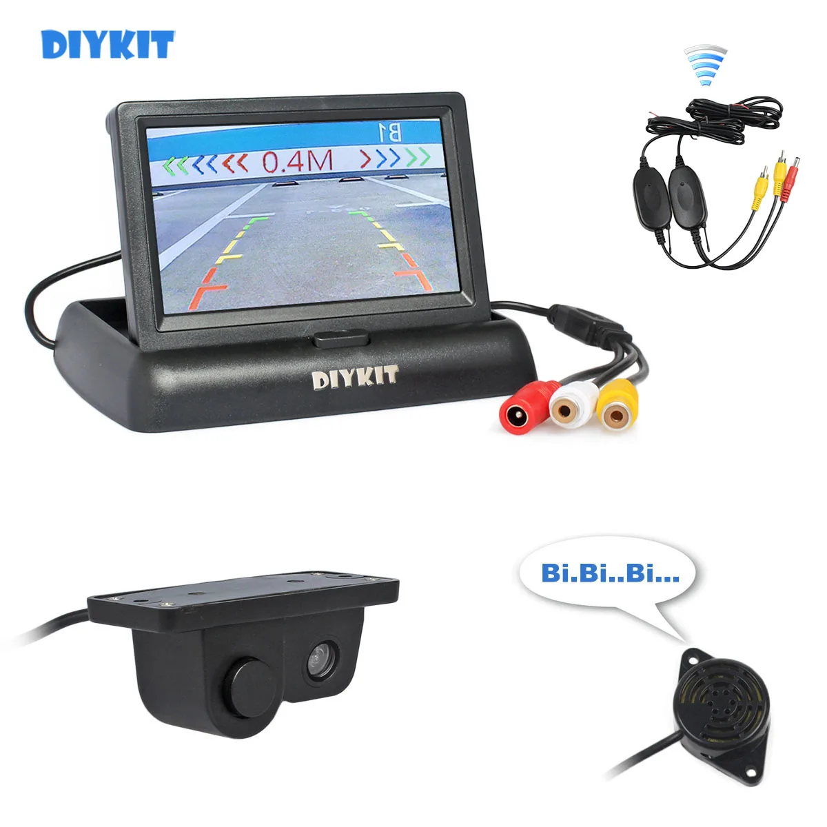 Беспроводной складной цветной TFT ЖК-монитор DIYKIT 4,3 дюйма, водонепроницаемый парковочный радар, датчик, автомобильная камера, комплект системы парковки
Беспроводной складной цветной TFT ЖК-монитор DIYKIT 4,3 дюйма, водонепроницаемый парковочный радар, датчик, автомобильная камера, комплект системы парковки