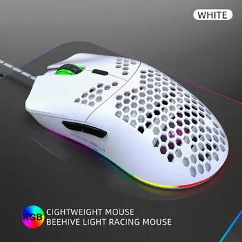 J900 USB Wired Gaming Mouse RGB Gamer Mouses Six Adjustable DPI Honeycomb Hollow Ergonomic Design for Desktop PC Laptop
J900 USB Wired Gaming Mouse RGB Gamer Mouses Six Adjustable DPI Honeycomb Hollow Ergonomic Design for Desktop PC Laptop