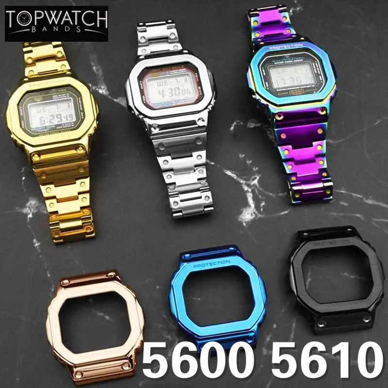 5600 Metal Stainless Steel Watchband GW-M5610 Strap DW5600 GW-5000 DW 5030 G-5600 Watch Band Frame Case Belt Tools
5600 Metal Stainless Steel Watchband GW-M5610 Strap DW5600 GW-5000 DW 5030 G-5600 Watch Band Frame Case Belt Tools
