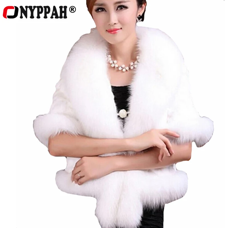 Free Shipping 2015 Faux Fur Shawl Women Winter Coat High Quality 3 color and Size S to Size 2XL
Free Shipping 2015 Faux Fur Shawl Women Winter Coat High Quality 3 color and Size S to Size 2XL