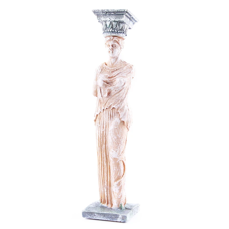 1 Aquarium Decoration Landscaping Bonsai Lizard Pavilion Decoration Ancient Greek Goddess Ornament Fish Tank Accessories