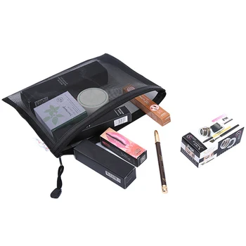 Mesh Black Pattern Casual Travel Bag Foldable Organizer Transparent Makeup Cosmetic Bag Storage Pouch Cosmetic Bag New Arrival
Mesh Black Pattern Casual Travel Bag Foldable Organizer Transparent Makeup Cosmetic Bag Storage Pouch Cosmetic Bag New Arrival