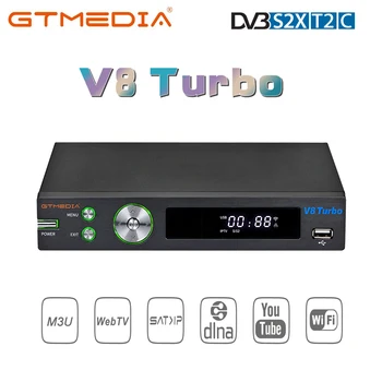 NEW GTMEDIA V8 Turbo DVB-S2/S2X/T2/Cable/J.83B Satellite Receiver WIFI H.265 Support CA card slot and multi-room upgrade V8 Pro2
NEW GTMEDIA V8 Turbo DVB-S2/S2X/T2/Cable/J.83B Satellite Receiver WIFI H.265 Support CA card slot and multi-room upgrade V8 Pro2