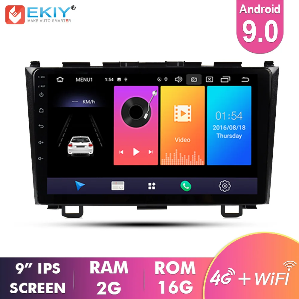 EKIY 9" IPS Android 9.0 Car Radio GPS Multimedia 4G For Honda CRV CR-V 2007-2011 Automotivo Navigation Stereo Video Player
EKIY 9" IPS Android 9.0 Car Radio GPS Multimedia 4G For Honda CRV CR-V 2007-2011 Automotivo Navigation Stereo Video Player