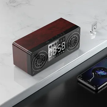 Wooden Bluetooth Speaker Portable Outdoor Loudspeaker Subwoofer Soundbar LED Display Support TF USB AUX FM Custom Alarm Clock
Wooden Bluetooth Speaker Portable Outdoor Loudspeaker Subwoofer Soundbar LED Display Support TF USB AUX FM Custom Alarm Clock