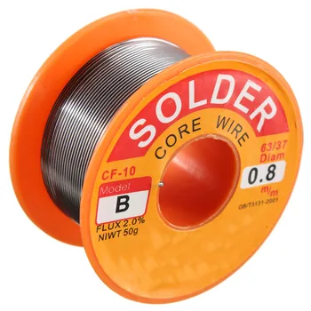 0.8mm 63/37 Tin Lead 0.8mm Diameter Rosin Core Fluxes Soldering Welding Iron Wires Reel 50g 
0.8mm 63/37 Tin Lead 0.8mm Diameter Rosin Core Fluxes Soldering Welding Iron Wires Reel 50g