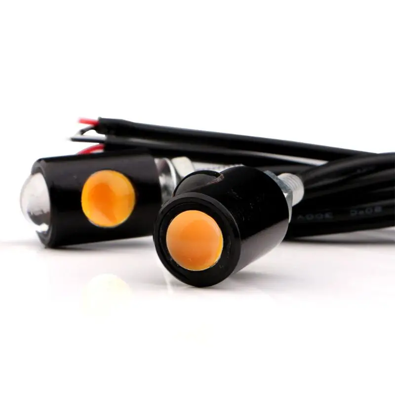 1Pair Universal Motorcycle LED Mini Turn Signal Eagle Eye Shape Turn Indicators NEW
1Pair Universal Motorcycle LED Mini Turn Signal Eagle Eye Shape Turn Indicators NEW