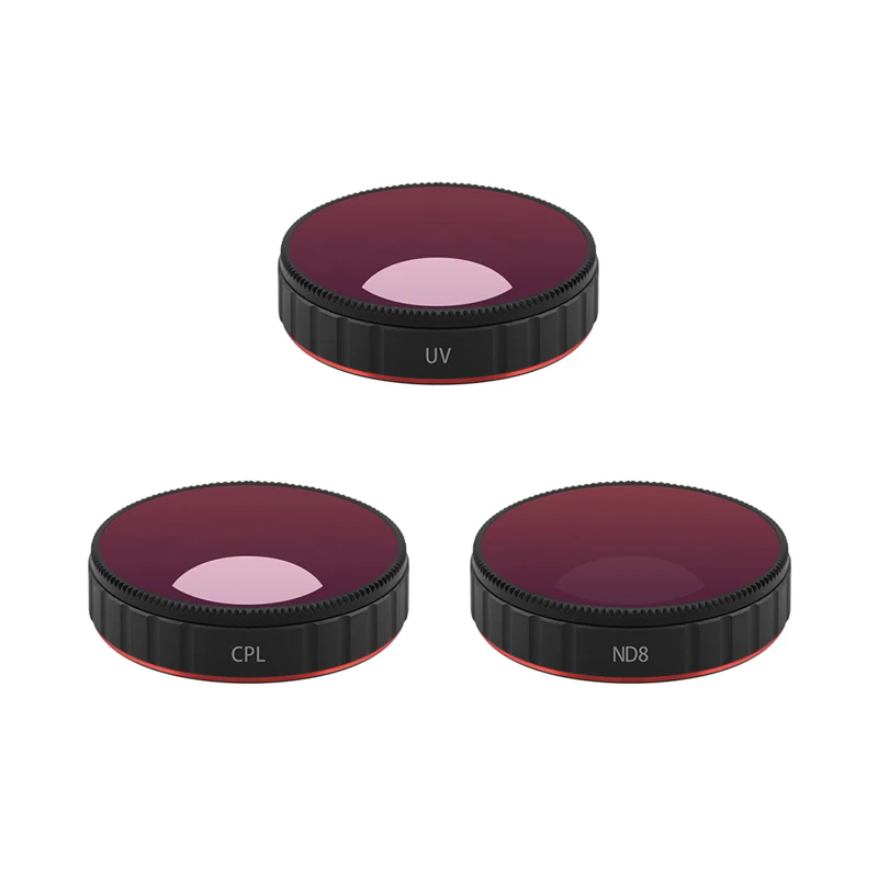 3 Pieces Filter UV CPL ND8 Lens for DJI Osmo Action Sports Camera Accessories | Электроника