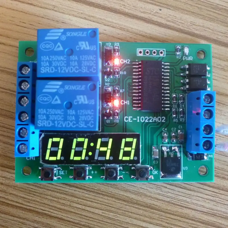 IO22A02 DC 12V 2CH Multi-function Delay Relay Timer Time Switch for PLC LED Motor
IO22A02 DC 12V 2CH Multi-function Delay Relay Timer Time Switch for PLC LED Motor