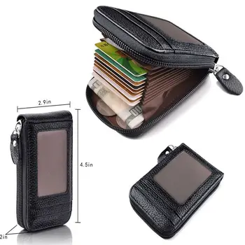 Men's Wallet Genuine Leather Credit Card Holder Blocking Pocket Thin Leather Leather Credit Multi-card Business Card Bag Zipper
Men's Wallet Genuine Leather Credit Card Holder Blocking Pocket Thin Leather Leather Credit Multi-card Business Card Bag Zipper