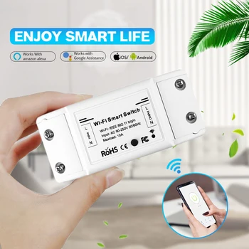WiFi Smart Light Switch Module Universal Breaker Timer DIY Smart Life APP Wireless Remote Control Works with Alexa Google Home
WiFi Smart Light Switch Module Universal Breaker Timer DIY Smart Life APP Wireless Remote Control Works with Alexa Google Home