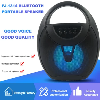 FJ-1314 Portable Outdoor Bluetooth 5.0 Speaker Column 1200mAh USB Charge FM Radio TF U Disk 3.5mm Microphone Jack handsfree call
FJ-1314 Portable Outdoor Bluetooth 5.0 Speaker Column 1200mAh USB Charge FM Radio TF U Disk 3.5mm Microphone Jack handsfree call