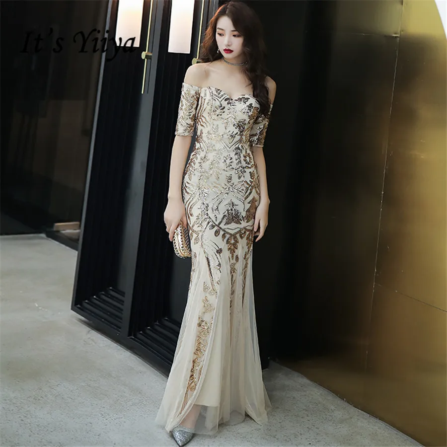 It's Yiiya Evening Dress Long Mermaid Boat Nekc Formal Dress Off Shoulder Evening Gown E1350 Plus Size Sequins robe de soiree
It's Yiiya Evening Dress Long Mermaid Boat Nekc Formal Dress Off Shoulder Evening Gown E1350 Plus Size Sequins robe de soiree