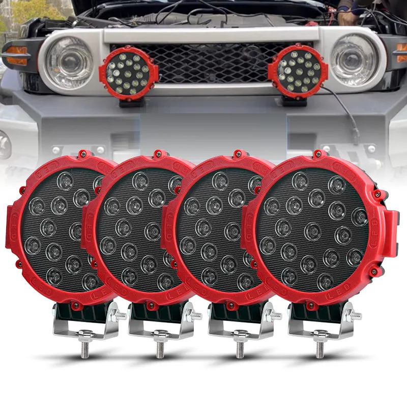 4pcs 7 inch LED Work Light Offroad 4x4 LED Headlight For Jeep Lada Truck ATV SUV UTV Motorcycle Trailer Tractor Forklift 12V 24V
4pcs 7 inch LED Work Light Offroad 4x4 LED Headlight For Jeep Lada Truck ATV SUV UTV Motorcycle Trailer Tractor Forklift 12V 24V