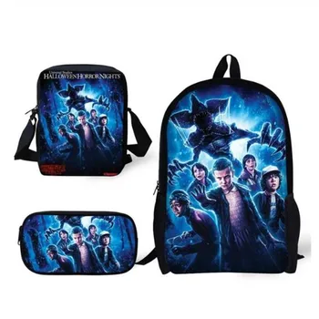 Hot 3Pcs Set Children Backpacks Stranger Things Design Print Primary School Students Large Satchel Tote Pencil Bag Backpack Kids
Hot 3Pcs Set Children Backpacks Stranger Things Design Print Primary School Students Large Satchel Tote Pencil Bag Backpack Kids