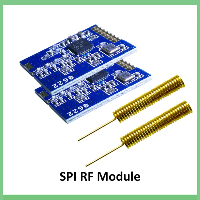 2pcs 433MHz Low power consumption ISM frequency band wireless transceiver chip Support for FSK/GFSK module +2pcs 433MHz antenna
2pcs 433MHz Low power consumption ISM frequency band wireless transceiver chip Support for FSK/GFSK module +2pcs 433MHz antenna