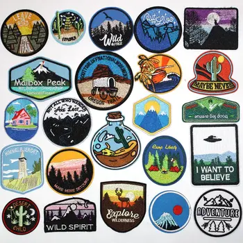 Outdoor Travel Forest Desert Mountains Parches for Clothing Adventure Stripes Stickers on Clothes Embroidered Patch Applique DIY
Outdoor Travel Forest Desert Mountains Parches for Clothing Adventure Stripes Stickers on Clothes Embroidered Patch Applique DIY