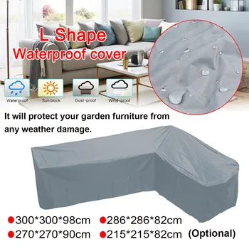Waterproof Outdoor Patio Garden Furniture Cover Gray L Shape Dustproof Table Sofa Protective Cover Snow Rain Mildew Resistant
Waterproof Outdoor Patio Garden Furniture Cover Gray L Shape Dustproof Table Sofa Protective Cover Snow Rain Mildew Resistant
