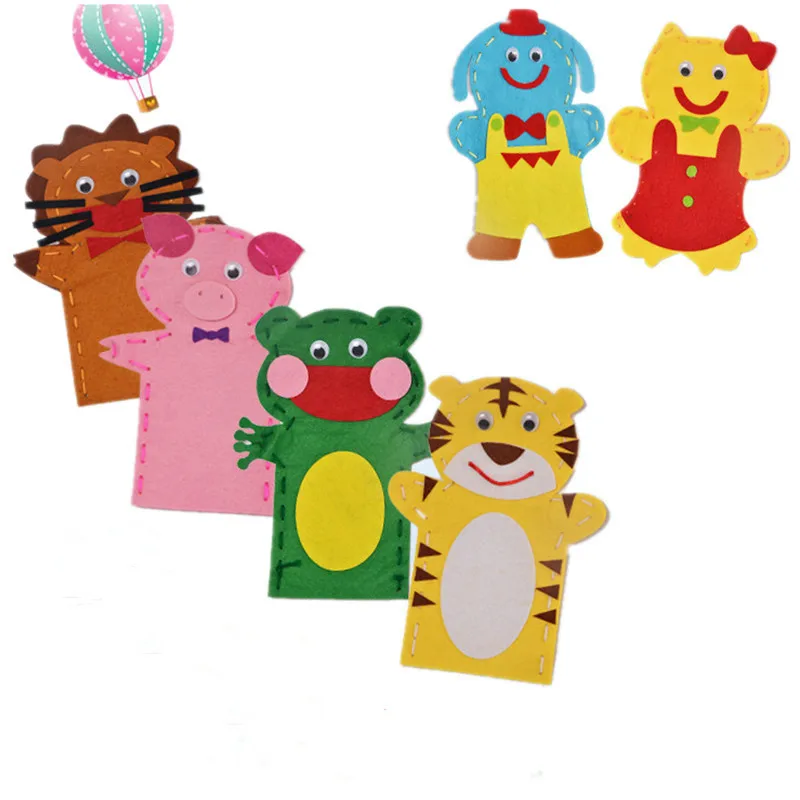 Cartoon Animals Non-Woven Cloth DIY Hand Puppet Craft Toys Creative Activity Performance Prop Handmade Sewing Toy Christmas Gift
Cartoon Animals Non-Woven Cloth DIY Hand Puppet Craft Toys Creative Activity Performance Prop Handmade Sewing Toy Christmas Gift