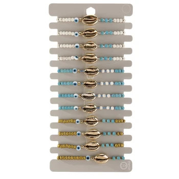 12pcs/Set Bohemian Shell Beads Bracelets Set Adjustable Handmade Braided Rope Chain Bracelet For Women Girl Fashion Cuff Jewelry
12pcs/Set Bohemian Shell Beads Bracelets Set Adjustable Handmade Braided Rope Chain Bracelet For Women Girl Fashion Cuff Jewelry