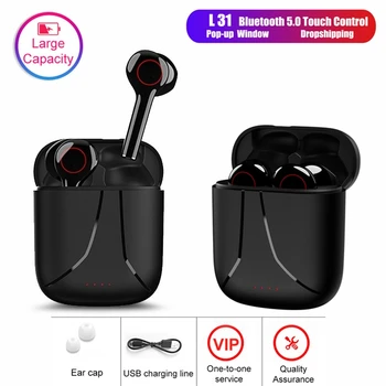 L31 Ture Wireless headphones Bluetooth Earphones Case Headset 8D Stereo Sound earbuds for Iphone Xiaomi Redmi samsung huawei
L31 Ture Wireless headphones Bluetooth Earphones Case Headset 8D Stereo Sound earbuds for Iphone Xiaomi Redmi samsung huawei