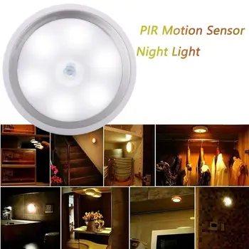 Infrared PIR Motion Sensor LED Wireless Night Light Lamp Battery Powered Closet Cabinet Stairs Light Auto On/Off
Infrared PIR Motion Sensor LED Wireless Night Light Lamp Battery Powered Closet Cabinet Stairs Light Auto On/Off