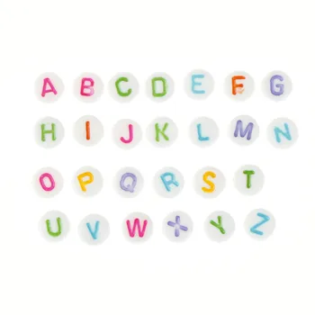 100pcs/set English Letter Beads Colorful Alphabet Letter Acrylic Flat Round Spacer Beads For DIY Bag Accessories hot sale 
100pcs/set English Letter Beads Colorful Alphabet Letter Acrylic Flat Round Spacer Beads For DIY Bag Accessories hot sale