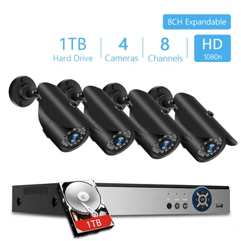 8/4CH 1080P Security Camera System Video Surveillance DVR Kit 4pcs 1080P HD IP66 waterproof CCTV Camera Night Vision 1TB HDD
8/4CH 1080P Security Camera System Video Surveillance DVR Kit 4pcs 1080P HD IP66 waterproof CCTV Camera Night Vision 1TB HDD