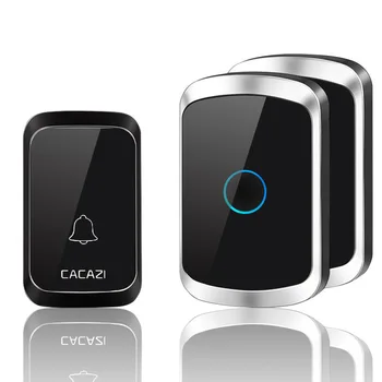 CACAZI A50 Security Wireless Smart Music Doorbell Waterproof Battery 1 Button 2 Receiver Home Bell Wireless Ring DoorBell Chime
CACAZI A50 Security Wireless Smart Music Doorbell Waterproof Battery 1 Button 2 Receiver Home Bell Wireless Ring DoorBell Chime