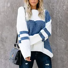 Autumn Winter Retro Striped Sweaters Women O-Neck Loose Casual Pullovers Patchwork Contrast Colors Knitted Jumpers Sweatshirts
Autumn Winter Retro Striped Sweaters Women O-Neck Loose Casual Pullovers Patchwork Contrast Colors Knitted Jumpers Sweatshirts