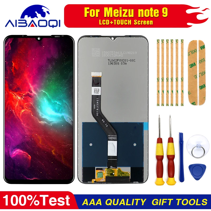 AiBaoQi Original 6.2" For Meizu note 9 LCD&Touch Screen Digitizer for Meizu note 9 LCD Display Cellphone screen replacement
AiBaoQi Original 6.2" For Meizu note 9 LCD&Touch Screen Digitizer for Meizu note 9 LCD Display Cellphone screen replacement