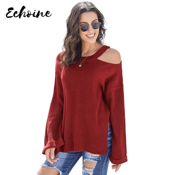 Echoine Black/Red Asymmetric Cut out Shoulder Pullover Sweater Women Casula Loose Long Sleeve One Shoulder Side Split Sweater
Echoine Black/Red Asymmetric Cut out Shoulder Pullover Sweater Women Casula Loose Long Sleeve One Shoulder Side Split Sweater