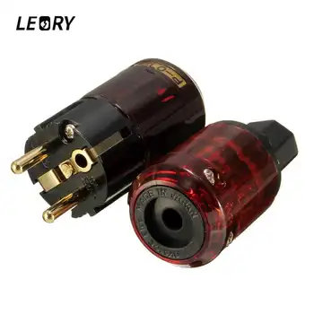 LEORY Gold Plated C-079 And P-079e EU Power Plug IEC Audio Connector HiFi Brass Ac Power Cord Plugs For Speaker
LEORY Gold Plated C-079 And P-079e EU Power Plug IEC Audio Connector HiFi Brass Ac Power Cord Plugs For Speaker