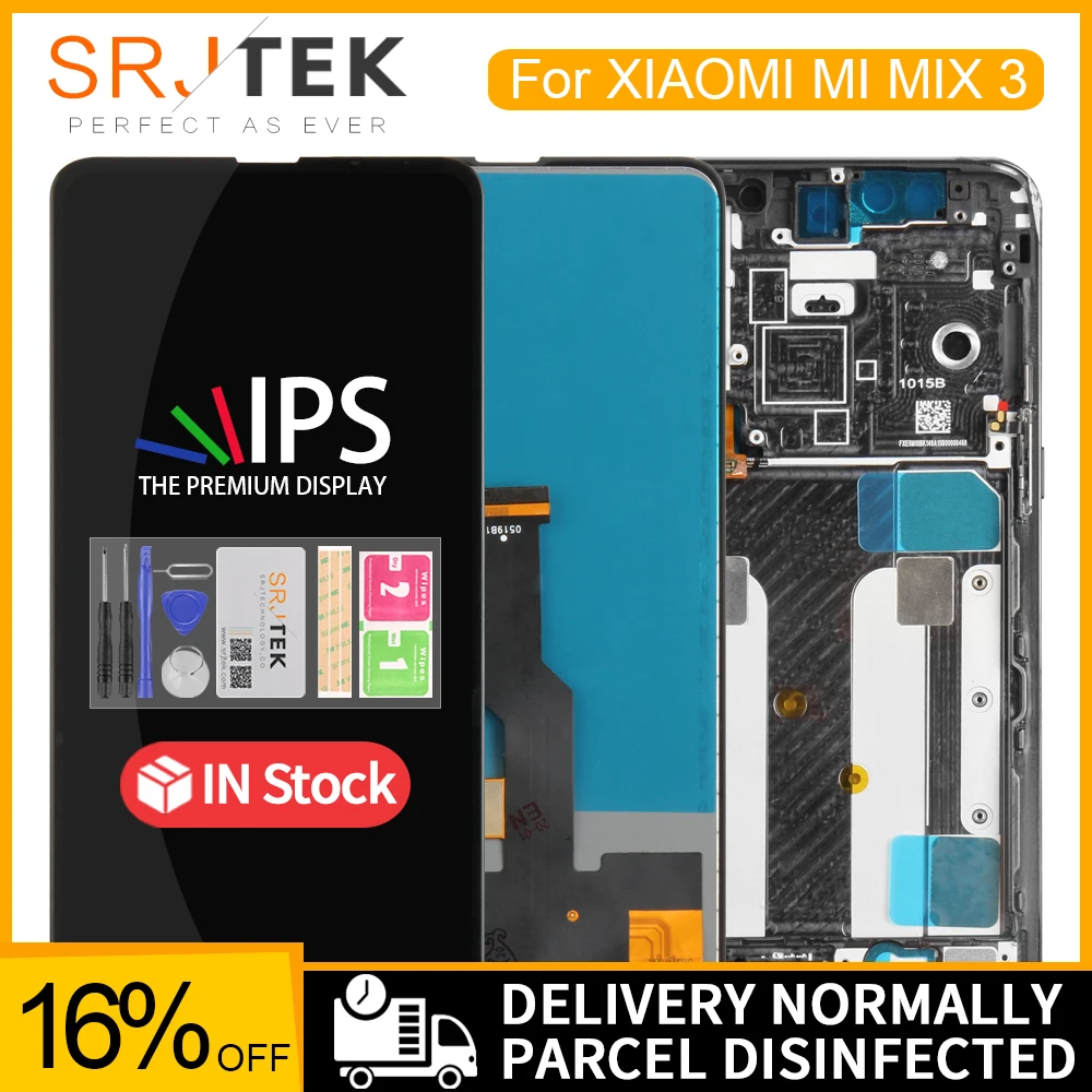 6 39 дюймовый IPS для XIAOMI Mi Mix 3 ЖК матрица сенсорный дигитайзер в сборе рамка дисплея