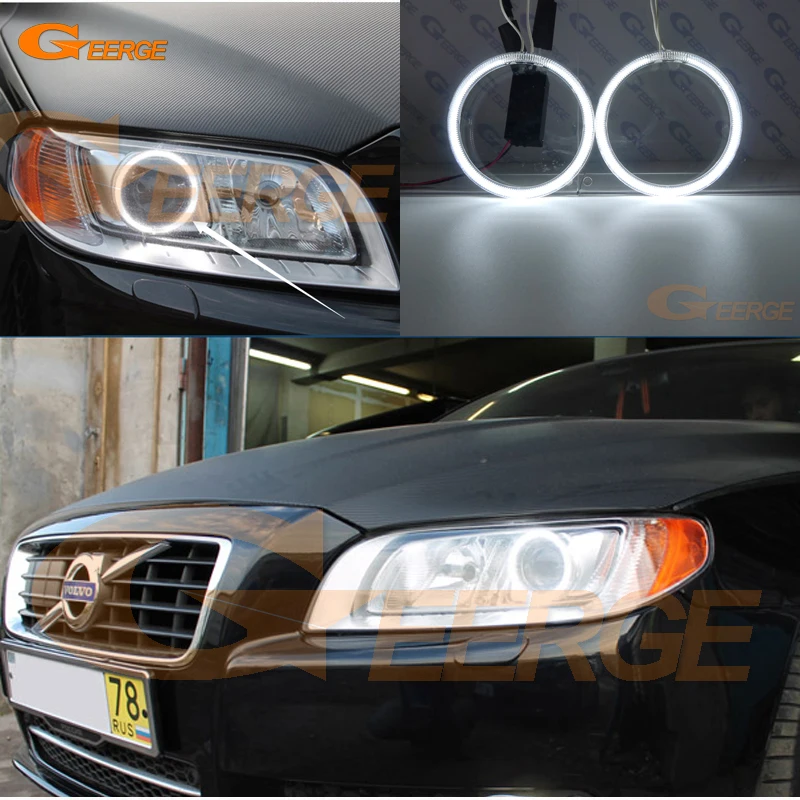 Отличные CCFL ангельские глазки Halo кольца комплект для Volvo S80 II 2007 2008 2009 2010 2011 2012 2013