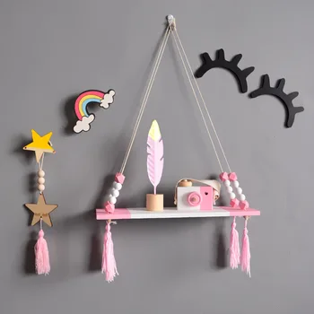 Scandinavian Style Wooden Wall Shelves Decorative Kids Girl Room Storage Shelf Wall Hangings Children Room Nursery Home Decor
Scandinavian Style Wooden Wall Shelves Decorative Kids Girl Room Storage Shelf Wall Hangings Children Room Nursery Home Decor