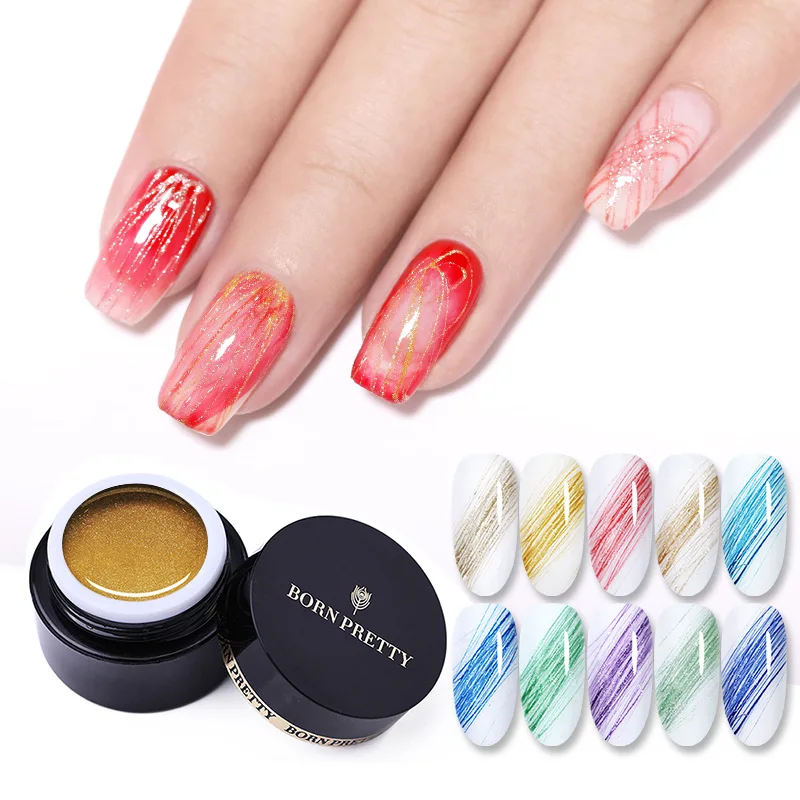 BORN PRETTY 5ml Glittery Wire Drawing Nail Gel Polish Pull Line Thick Elastic Paint Spider Nail Art UV Paint Gel Varnish
BORN PRETTY 5ml Glittery Wire Drawing Nail Gel Polish Pull Line Thick Elastic Paint Spider Nail Art UV Paint Gel Varnish