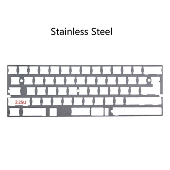 2.25U Alu Plate 60% DZ60 GH60 Plate for DIY Mechanical Keyboard Stainless Steel
2.25U Alu Plate 60% DZ60 GH60 Plate for DIY Mechanical Keyboard Stainless Steel