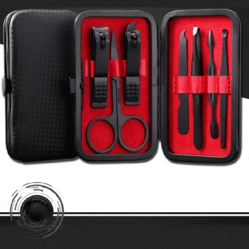 7Pcs Black Manicure Set High Quality Stainless Steel Scissor Tweezer Manicure Set Kit Multifunction Nail Clippers Nail Art Tools
7Pcs Black Manicure Set High Quality Stainless Steel Scissor Tweezer Manicure Set Kit Multifunction Nail Clippers Nail Art Tools
